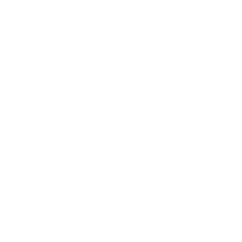 A black and white image of a house with the words "LAS PALMAS APARTMENTS" written below it.
